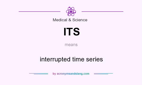 What does ITS mean? It stands for interrupted time series