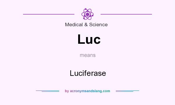 What does Luc mean? It stands for Luciferase