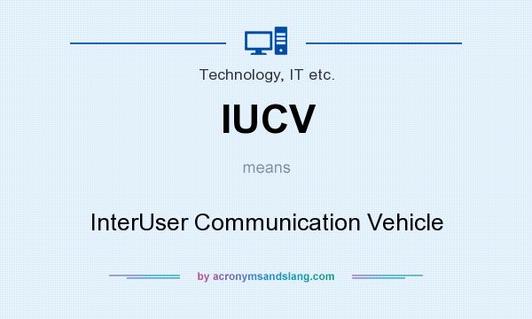 What does IUCV mean? It stands for InterUser Communication Vehicle