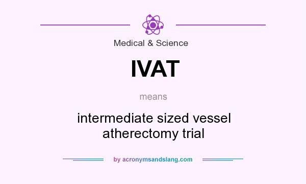 What does IVAT mean? It stands for intermediate sized vessel atherectomy trial