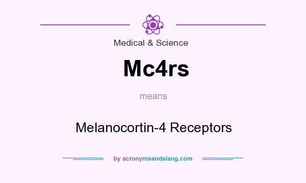 What does Mc4rs mean? It stands for Melanocortin-4 Receptors