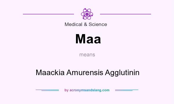 What does Maa mean? It stands for Maackia Amurensis Agglutinin