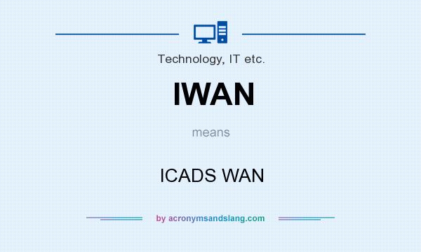 What does IWAN mean? It stands for ICADS WAN