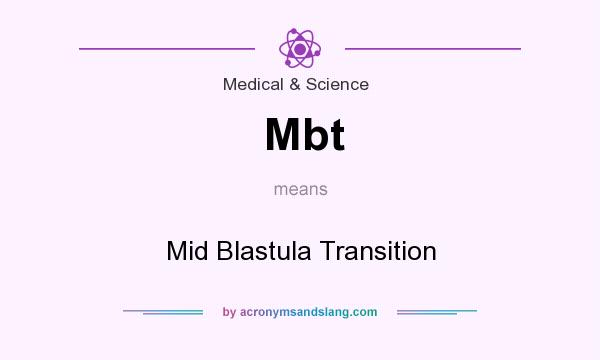 What does Mbt mean? It stands for Mid Blastula Transition