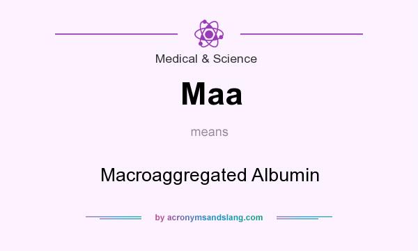 What does Maa mean? It stands for Macroaggregated Albumin