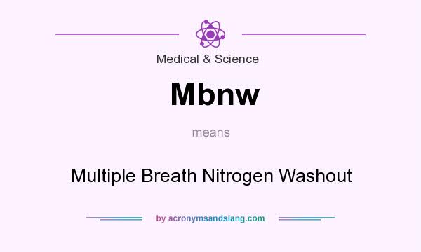 What does Mbnw mean? It stands for Multiple Breath Nitrogen Washout