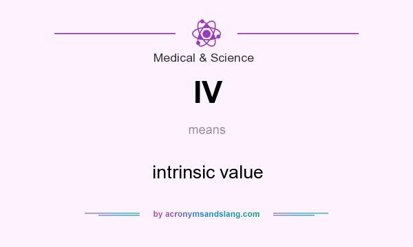 What does IV mean? It stands for intrinsic value