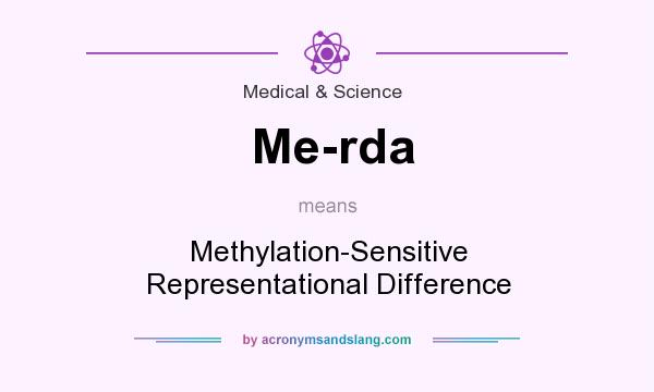 What does Me-rda mean? It stands for Methylation-Sensitive Representational Difference