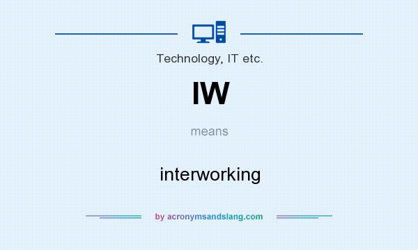 What does IW mean? It stands for interworking