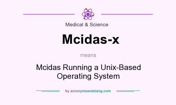 What does Mcidas-x mean? It stands for Mcidas Running a Unix-Based Operating System