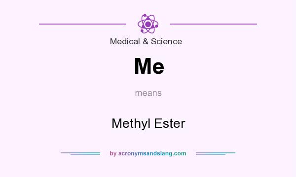 What does Me mean? It stands for Methyl Ester
