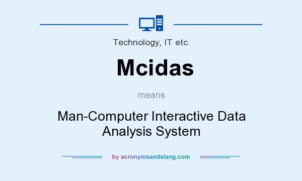 What does Mcidas mean? It stands for Man-Computer Interactive Data Analysis System