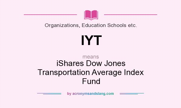 What does IYT mean? It stands for iShares Dow Jones Transportation Average Index Fund