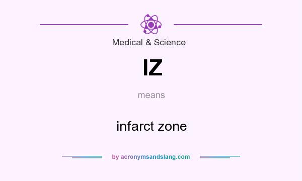 What does IZ mean? It stands for infarct zone