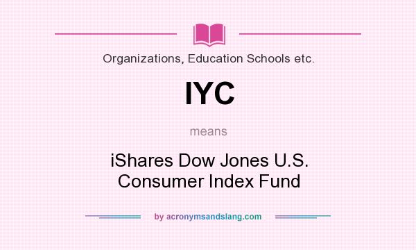 What does IYC mean? It stands for iShares Dow Jones U.S. Consumer Index Fund