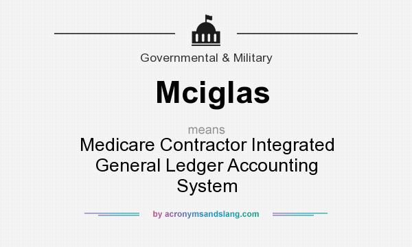 What does Mciglas mean? It stands for Medicare Contractor Integrated General Ledger Accounting System
