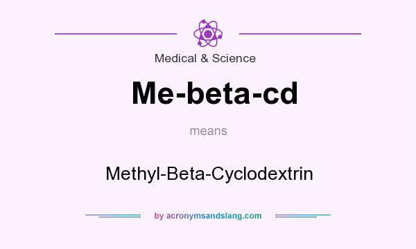 What does Me-beta-cd mean? It stands for Methyl-Beta-Cyclodextrin