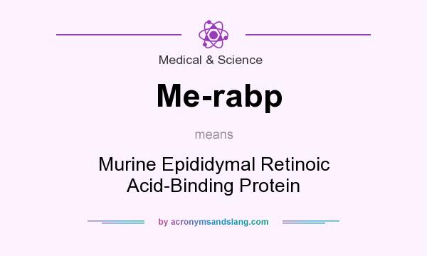 What does Me-rabp mean? It stands for Murine Epididymal Retinoic Acid-Binding Protein