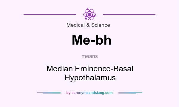 What does Me-bh mean? It stands for Median Eminence-Basal Hypothalamus