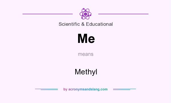 What does Me mean? It stands for Methyl