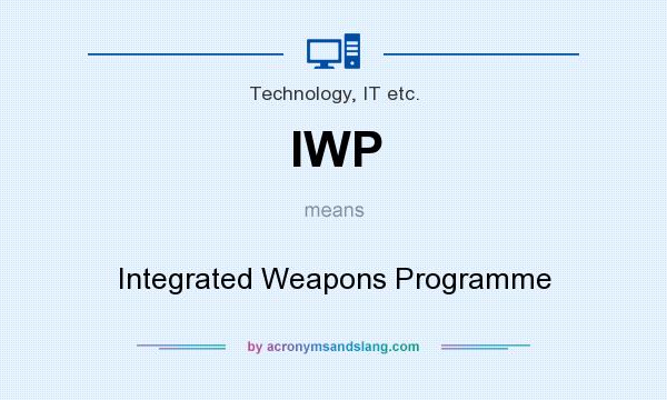 What does IWP mean? It stands for Integrated Weapons Programme