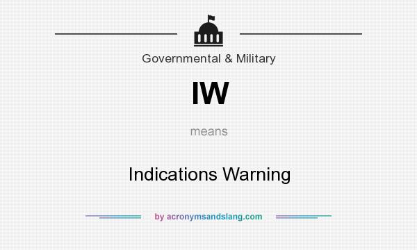 What does IW mean? It stands for Indications Warning