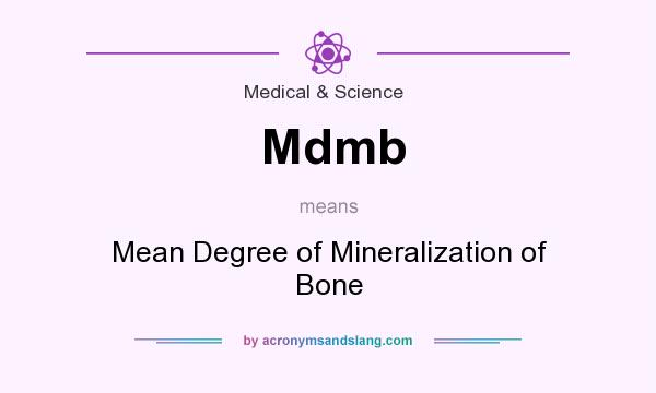 What does Mdmb mean? It stands for Mean Degree of Mineralization of Bone