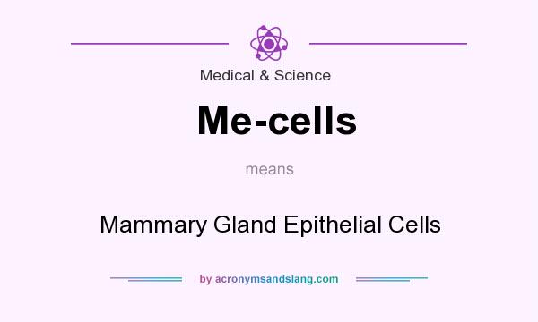 What does Me-cells mean? It stands for Mammary Gland Epithelial Cells