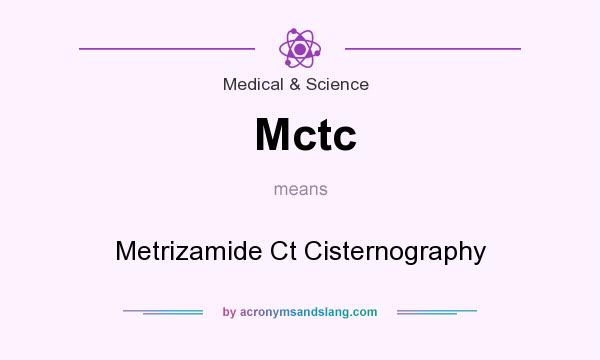 What does Mctc mean? It stands for Metrizamide Ct Cisternography