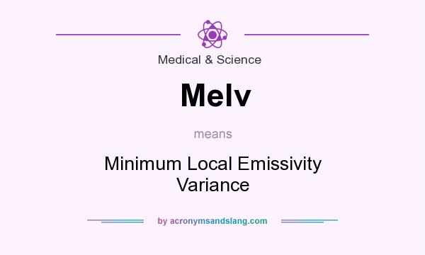 What does Melv mean? It stands for Minimum Local Emissivity Variance