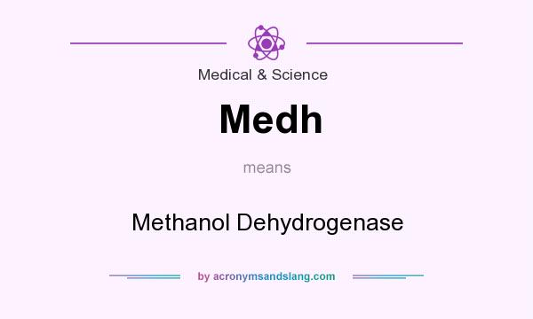 What does Medh mean? It stands for Methanol Dehydrogenase