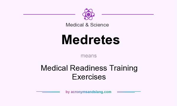 What does Medretes mean? It stands for Medical Readiness Training Exercises