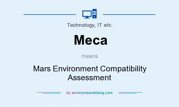What does Meca mean? It stands for Mars Environment Compatibility Assessment