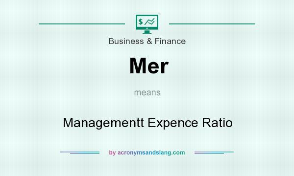 What does Mer mean? It stands for Managementt Expence Ratio