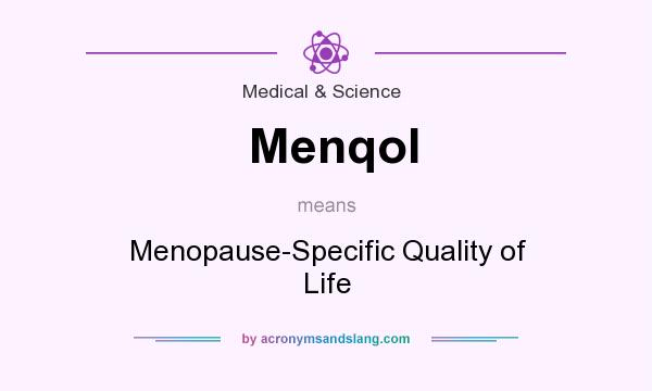 What does Menqol mean? It stands for Menopause-Specific Quality of Life