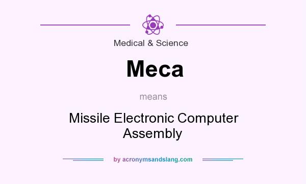 What does Meca mean? It stands for Missile Electronic Computer Assembly