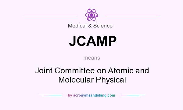 What does JCAMP mean? It stands for Joint Committee on Atomic and Molecular Physical