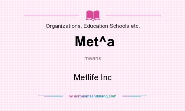 What does Met^a mean? It stands for Metlife Inc