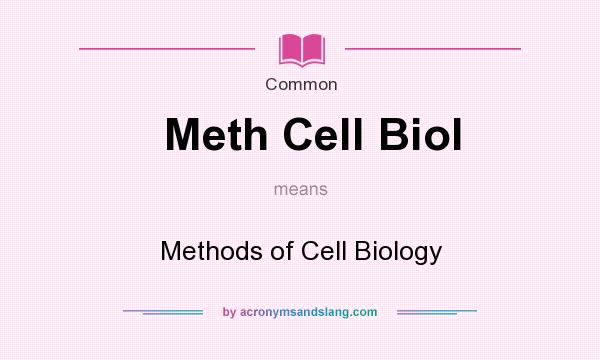 What does Meth Cell Biol mean? It stands for Methods of Cell Biology