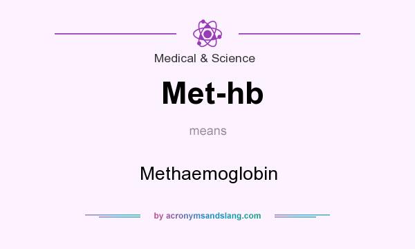 What does Met-hb mean? It stands for Methaemoglobin
