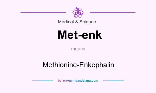 What does Met-enk mean? It stands for Methionine-Enkephalin