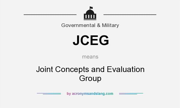 What does JCEG mean? It stands for Joint Concepts and Evaluation Group