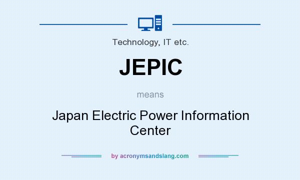 What does JEPIC mean? It stands for Japan Electric Power Information Center