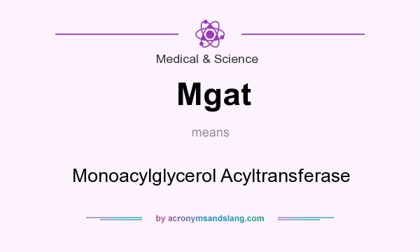 What does Mgat mean? It stands for Monoacylglycerol Acyltransferase
