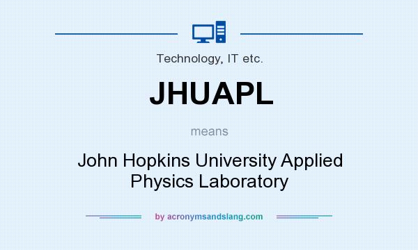 What does JHUAPL mean? It stands for John Hopkins University Applied Physics Laboratory
