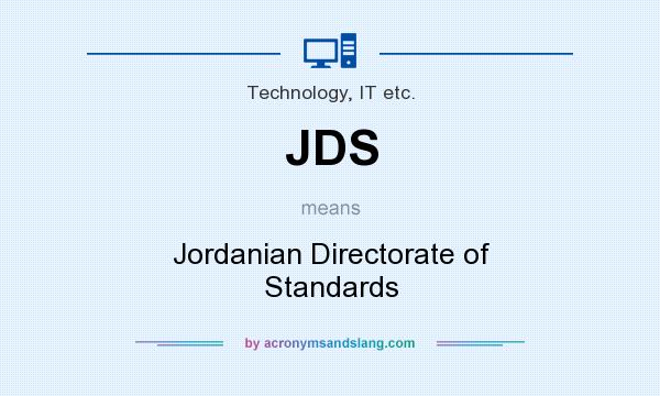What does JDS mean? It stands for Jordanian Directorate of Standards