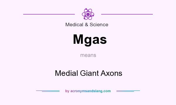 What does Mgas mean? It stands for Medial Giant Axons