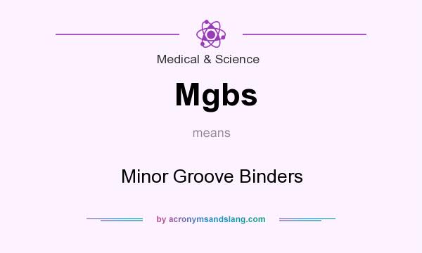 What does Mgbs mean? It stands for Minor Groove Binders