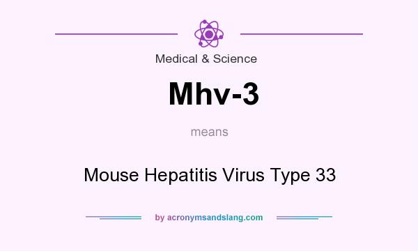What does Mhv-3 mean? It stands for Mouse Hepatitis Virus Type 33