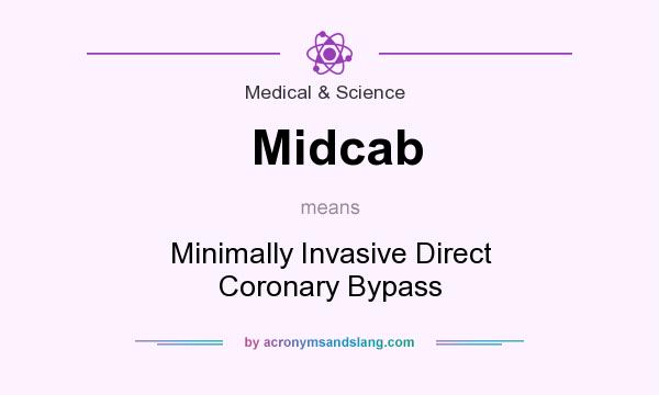 What does Midcab mean? It stands for Minimally Invasive Direct Coronary Bypass